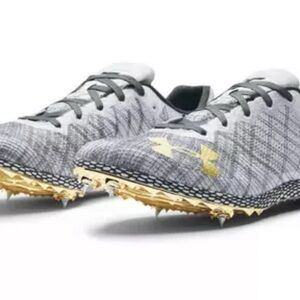 Under Armour Gray and Gold Running Shoes